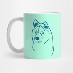 American Akita (Mint and Teal) Mug